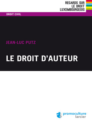 cover image of Le droit d'auteur